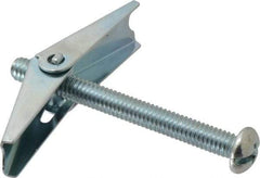 Value Collection - 5/16" Screw, 5/16" Diam, 3" Long, Toggle Bolt Drywall & Hollow Wall Anchor - 5/16" Drill, Zinc Plated, Steel, Use in Concrete, & Masonry, Hollow Tile, Plaster & Wallboard - Best Tool & Supply