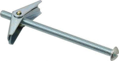 Value Collection - 5/16" Screw, 5/16" Diam, 5" Long, Toggle Bolt Drywall & Hollow Wall Anchor - 5/16" Drill, Zinc Plated, Steel, Use in Concrete, & Masonry, Hollow Tile, Plaster & Wallboard - Best Tool & Supply