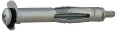 Value Collection - #6 to 32 Screw, 1/8" Diam, 3/4" Long, 1/8 to 1/4" Thick, Sleeve Drywall & Hollow Wall Anchor - 1/8" Drill, Zinc Plated, Steel, Use in Drywall - Best Tool & Supply