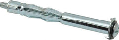 Value Collection - #10 to 24 Screw, 3/16" Diam, 2-1/8" Long, 1-1/4 to 1-3/4" Thick, Sleeve Drywall & Hollow Wall Anchor - 3/16" Drill, Zinc Plated, Steel, Use in Drywall - Best Tool & Supply