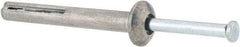 Value Collection - 1/4" Diam, 1/4" Drill, 2" OAL, Hammer Drive Concrete Anchor - Zamac Alloy, Zinc-Plated Finish, Mushroom Head - Best Tool & Supply