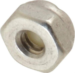 Value Collection - #6-32 UNC 18-8 Hex Lock Nut with Nylon Insert - 5/16" Width Across Flats, 3/16" High - Best Tool & Supply