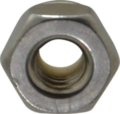 Value Collection - #10-32 UNF 18-8 Hex Lock Nut with Nylon Insert - 3/8" Width Across Flats, 1/4" High - Best Tool & Supply