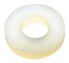 Made in USA - 3/8" Screw, Grade 6/6 Nylon Standard Flat Washer - 9.65mm ID x 5/8" OD, 2.36mm Thick - Best Tool & Supply