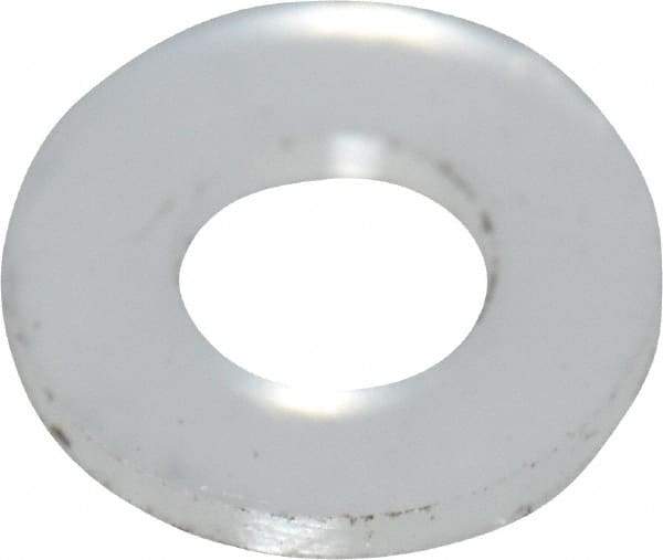 Made in USA - #2 Screw, Grade 6/6 Nylon Standard Flat Washer - 2.39mm ID x 4.78mm OD, 0.51mm Thick - Best Tool & Supply