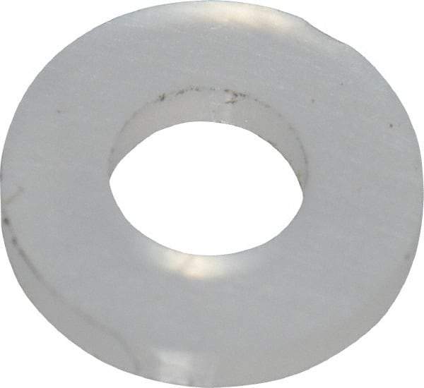 Made in USA - #3 Screw, Grade 6/6 Nylon Standard Flat Washer - 2.64mm ID x 5.59mm OD, 0.79mm Thick - Best Tool & Supply