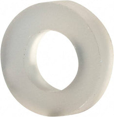 Made in USA - #4 Screw, Grade 6/6 Nylon Standard Flat Washer - 2.84mm ID x 5.23mm OD, 1.35mm Thick - Best Tool & Supply