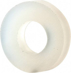 Made in USA - #5 Screw, Grade 6/6 Nylon Standard Flat Washer - 3.3mm ID x 7.24mm OD, 1.52mm Thick - Best Tool & Supply