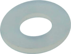 Made in USA - #6 Screw, Grade 6/6 Nylon Standard Flat Washer - 3.96mm ID x 8.13mm OD, 0.79mm Thick - Best Tool & Supply