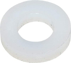 Made in USA - #6 Screw, Grade 6/6 Nylon Standard Flat Washer - 4.11mm ID x 7.92mm OD, 1.57mm Thick - Best Tool & Supply