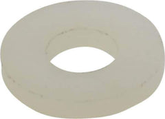 Made in USA - #8 Screw, Grade 6/6 Nylon Standard Flat Washer - 4.5mm ID x 10.36mm OD, 1.57mm Thick - Best Tool & Supply