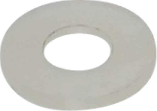 Made in USA - #10 Screw, Grade 6/6 Nylon Standard Flat Washer - 5.08mm ID x 11.43mm OD, 1.22mm Thick - Best Tool & Supply