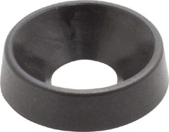 Made in USA - 4.57mm Thick, Black Oxide Finish, Nylon, Standard Countersunk Washer - 6.6mm ID x 17.35mm OD - Best Tool & Supply