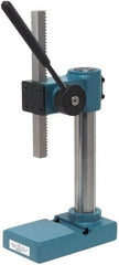 JT&M - 3/4" Ram, 2-3/4" Throat Depth, 1/2 Ton Manual Arbor Press - 8-5/16" Max Work Height x 6" Max Work Width, 13:1 Leverage Ratio, 4-1/16" Base Width x 7-1/16" Base Depth - Best Tool & Supply