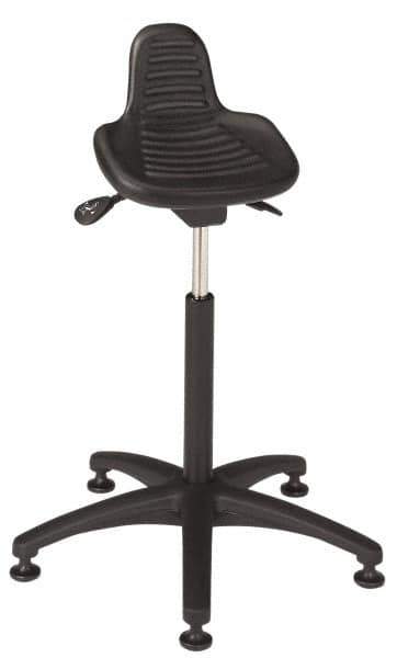 Bevco - Sit-Stand Stool - Polyurethane Seat, Black - Best Tool & Supply