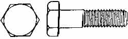 Value Collection - M12x1.75mm Metric Coarse, 240mm Length Under Head Hex Head Cap Screw - Best Tool & Supply