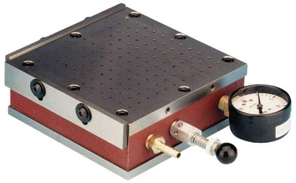 Suburban Tool - 18" Long x 6" Wide x 2-1/4" High, 1/2 Min Pump hp, S2 Sine Plate Compatibility, Vacuum Chuck - Square & Parallel to within 0.0004, 1/4 NPT Connector - Best Tool & Supply