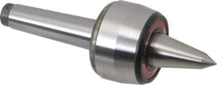 Rohm - MT3 Taper Shank, 2.362" Head Diam 882 Lb Capacity Live Center - 5,000 Max RPM, 1.661" Head Length, 63/64" Point Diam, 1.85" Point Len, 880 Lb Max Workpc, 6.949" OAL, Long Point - Best Tool & Supply