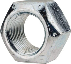 Value Collection - 1-14 UNF Grade C Hex Lock Nut with Distorted Thread - 1-1/2" Width Across Flats, 7/8" High, Cadmium Clear-Plated Finish - Best Tool & Supply