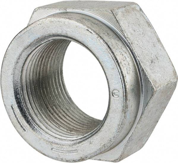 Value Collection - 1-3/8 - 12 UNF Grade C Hex Lock Nut with Distorted Thread - 2-1/16" Width Across Flats, 1-13/64" High, Cadmium Clear-Plated Finish - Best Tool & Supply