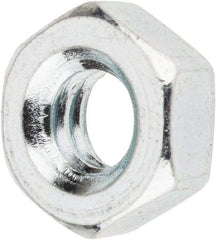 Value Collection - 1/4-20 UNC Steel Right Hand Machine Screw Hex Nut - 7/16" Across Flats, 3/16" High, Zinc-Plated Finish - Best Tool & Supply