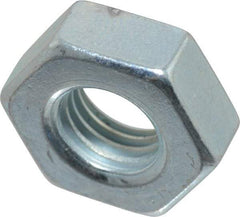 Value Collection - 5/16-24 UN Steel Right Hand Machine Screw Hex Nut - 9/16" Across Flats, 0.225" High, Zinc-Plated Finish, 2B Class of Fit - Best Tool & Supply