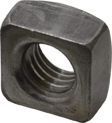 Value Collection - 5/8-11 Steel Square Nut - Uncoated, 1" Square Width x 35/64" Overall Height - Best Tool & Supply