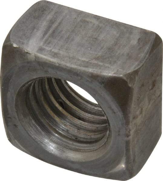 Value Collection - 3/4-10 Steel Square Nut - Uncoated, 1-1/8" Square Width x 21/32" Overall Height - Best Tool & Supply