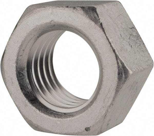 Value Collection - 3/4-10 UN Aluminum Right Hand Hex Nut - 1-1/8" Across Flats, 41/64" High, Uncoated - Best Tool & Supply