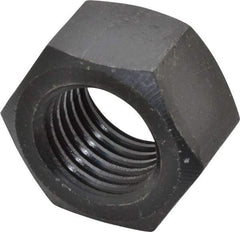 Value Collection - 1-1/4 - 7 UNC Steel Right Hand Hex Nut - 1-7/8" Across Flats, 1-1/16" High, Uncoated - Best Tool & Supply