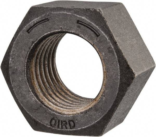 Value Collection - 1-3/8 - 6 UNC Steel Right Hand Hex Nut - 2-1/16" Across Flats, 1-11/64" High, Uncoated - Best Tool & Supply