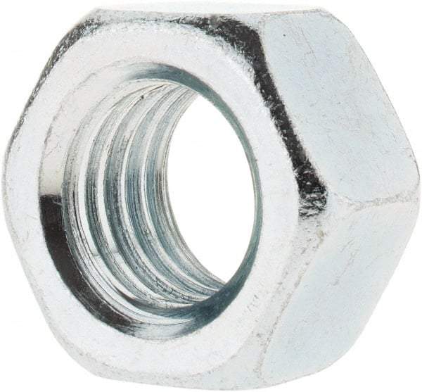 Value Collection - 3/4-10 UNC Steel Right Hand Hex Nut - 1-1/8" Across Flats, 41/64" High, Zinc-Plated Finish - Best Tool & Supply