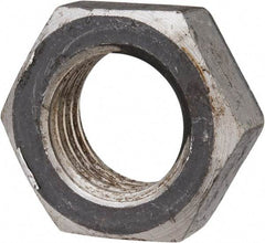 Value Collection - 1-1/8 - 7 UN Steel Right Hand Hex Nut - 1-11/16" Across Flats, 31/32" High, Zinc-Plated Finish - Best Tool & Supply