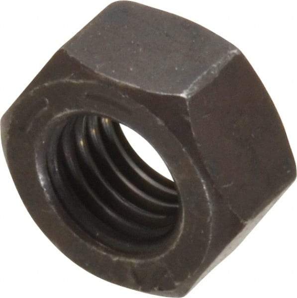 Value Collection - 5/16-24 UNF Steel Right Hand Hex Nut - 1/2" Across Flats, 17/64" High, Uncoated - Best Tool & Supply