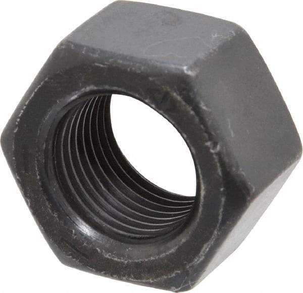 Value Collection - 5/8-18 UNF Steel Right Hand Hex Nut - 15/16" Across Flats, 35/64" High, Black Oxide Finish - Best Tool & Supply