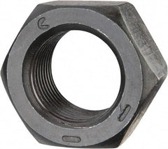 Value Collection - 7/8-14 UNF Steel Right Hand Hex Nut - 1-5/16" Across Flats, 3/4" High, Black Oxide Finish - Best Tool & Supply