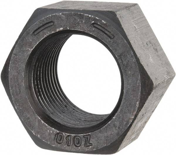 Value Collection - 1-1/8 - 12 UN Steel Right Hand Hex Nut - 1-11/16" Across Flats, 31/32" High, Uncoated - Best Tool & Supply