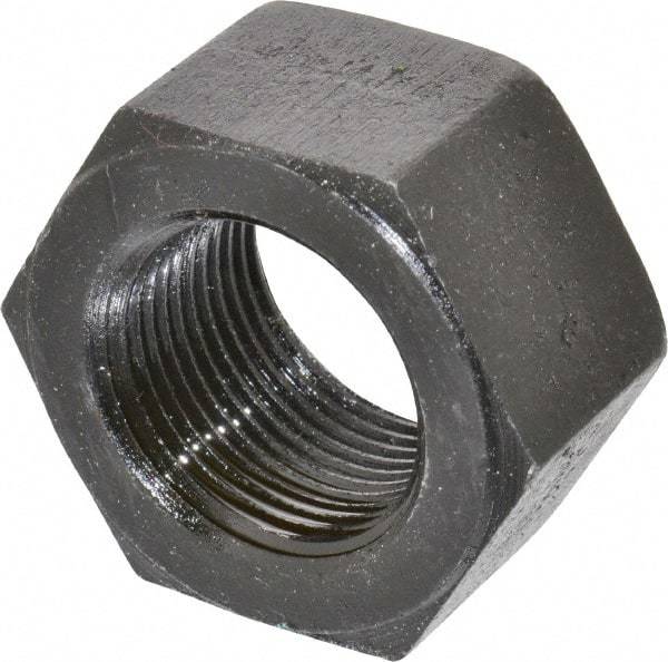 Value Collection - 1-1/4 - 12 UNF Steel Right Hand Hex Nut - 1-7/8" Across Flats, 1-1/16" High, Uncoated - Best Tool & Supply