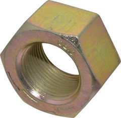 Value Collection - 1-1/4 - 12 UNF Steel Right Hand Hex Nut - 1-7/8" Across Flats, 1-1/16" High, Zinc Yellow Dichromate Finish - Best Tool & Supply