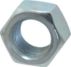 Value Collection - 5/8-18 UNF Steel Right Hand Hex Nut - 15/16" Across Flats, 35/64" High, Zinc-Plated Finish - Best Tool & Supply