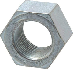 Value Collection - 7/8-14 UNF Steel Right Hand Hex Nut - 1-5/16" Across Flats, 3/4" High, Zinc-Plated Finish - Best Tool & Supply