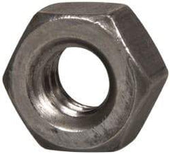 Value Collection - 1/4-20 UN Steel Right Hand Hex Nut - 7/16" Across Flats, 7/32" High, Uncoated - Best Tool & Supply