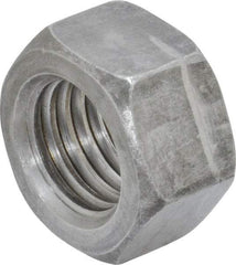 Value Collection - 1-8 UNC Steel Right Hand Hex Nut - 1-1/2" Across Flats, 0.8594" High, Uncoated - Best Tool & Supply