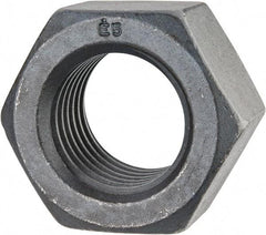 Value Collection - 1-5/8 - 5-1/2 UNC Steel Right Hand Hex Nut - 2-7/16" Across Flats, 1-25/64" High, Uncoated - Best Tool & Supply