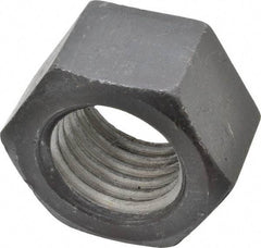 Value Collection - 1-3/4 - 5 UNC Steel Right Hand Hex Nut - 2-5/8" Across Flats, 1-1/2" High, Uncoated - Best Tool & Supply