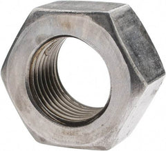 Value Collection - 9/16-18 UN Steel Right Hand Hex Nut - 7/8" Across Flats, 31/64" High, Uncoated - Best Tool & Supply