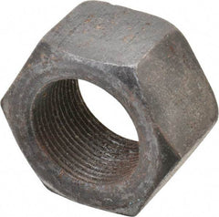 Value Collection - 1-1/2 - 12 UNF Steel Right Hand Hex Nut - 2-1/4" Across Flats, 1.2813" High, Uncoated - Best Tool & Supply