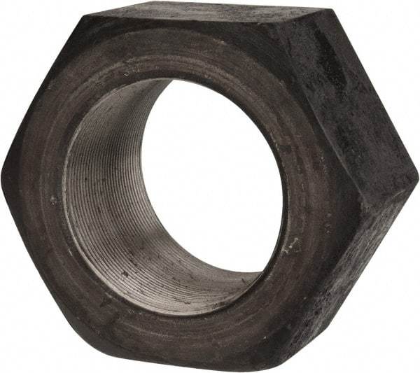 Value Collection - 3-12 UN Steel Right Hand Hex Nut - 4-1/2" Across Flats, 2-37/64" High, Uncoated - Best Tool & Supply