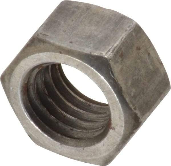 Value Collection - 1/2-13 UNC Steel Left Hand Hex Nut - 3/4" Across Flats, 7/16" High, Uncoated - Best Tool & Supply