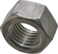 Value Collection - 7/8-9 UNC Steel Left Hand Hex Nut - 1-5/16" Across Flats, 3/4" High, Uncoated - Best Tool & Supply